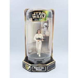 Star Wars Epic Force Princess Leia Organa 360 Rotating Figure 1998 VTG Kenner